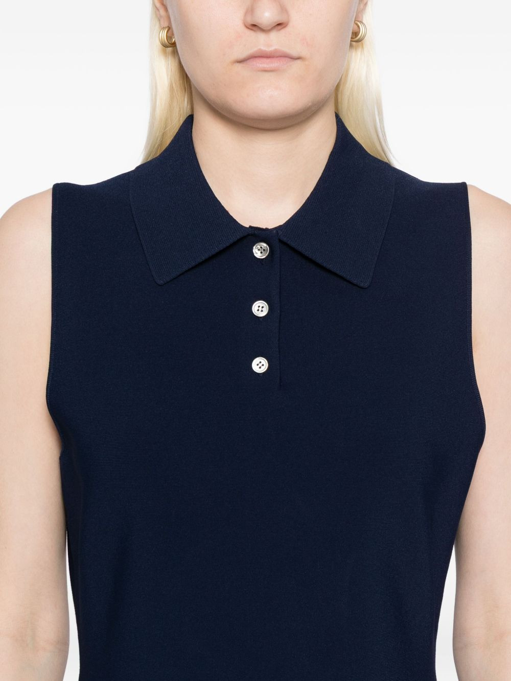 polo-collar a-line dress - 5