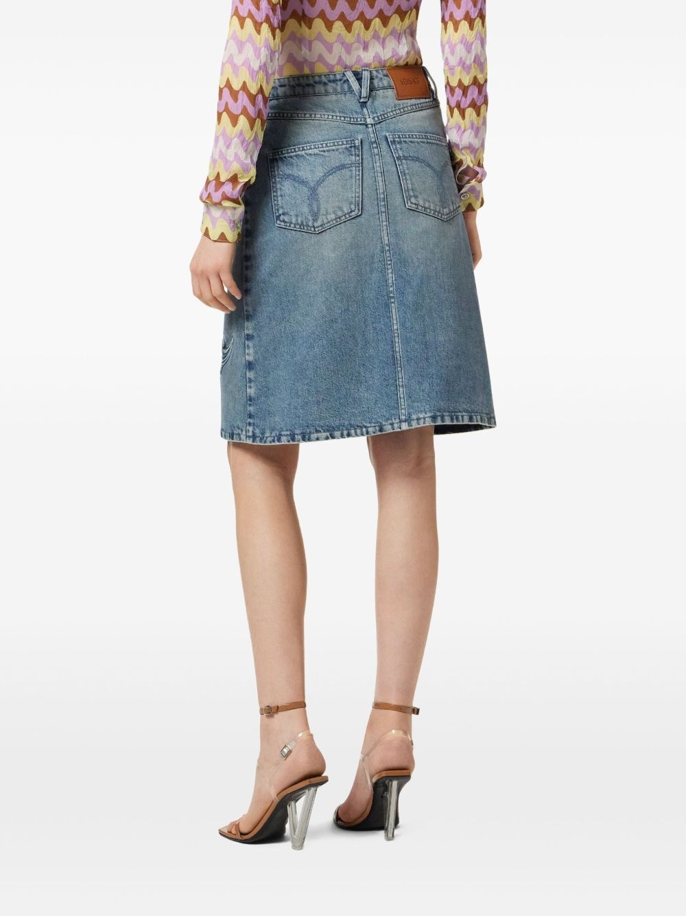 Barocco denim skirt - 4
