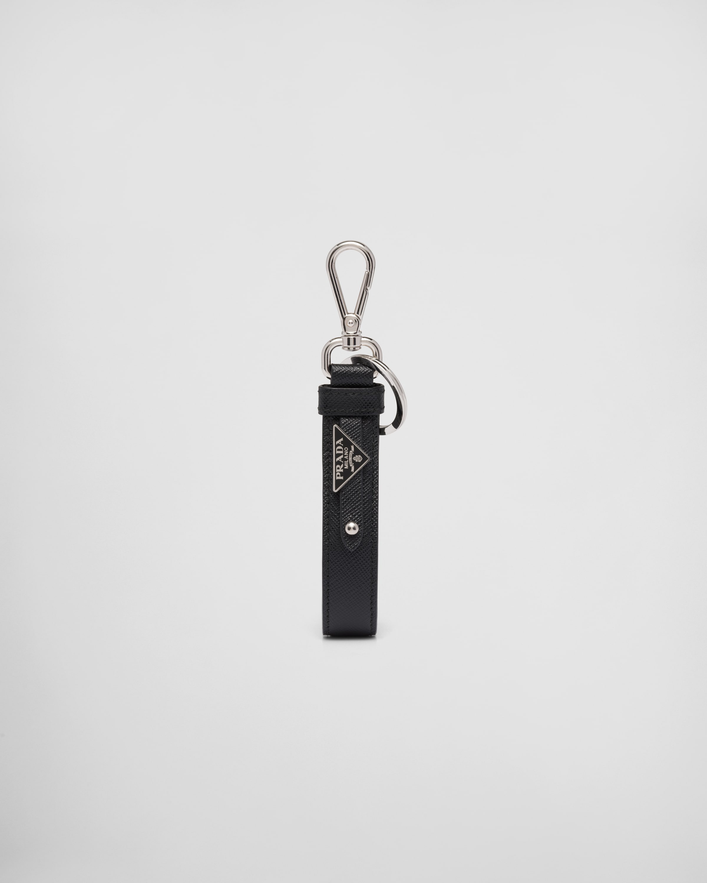 Saffiano leather keychain - 1