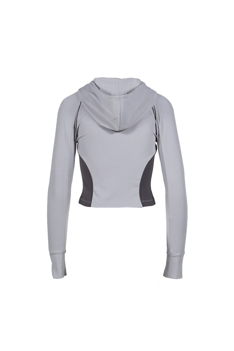 MISBHV LYCRA ZIPPED HOODIE / GREY outlook