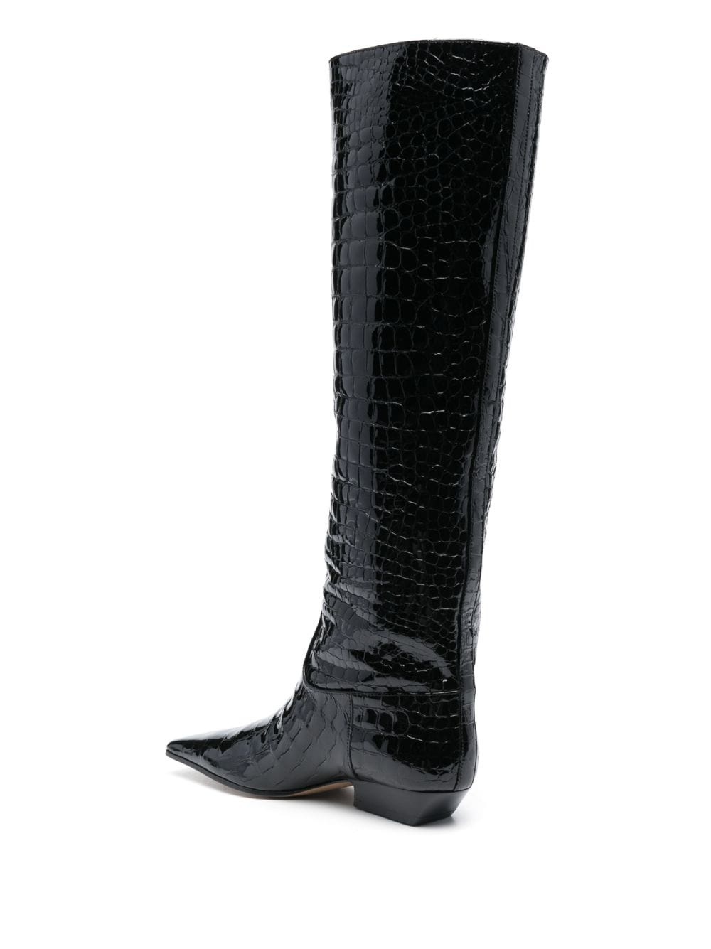 The Marfa crocodile-effect leather boots - 3