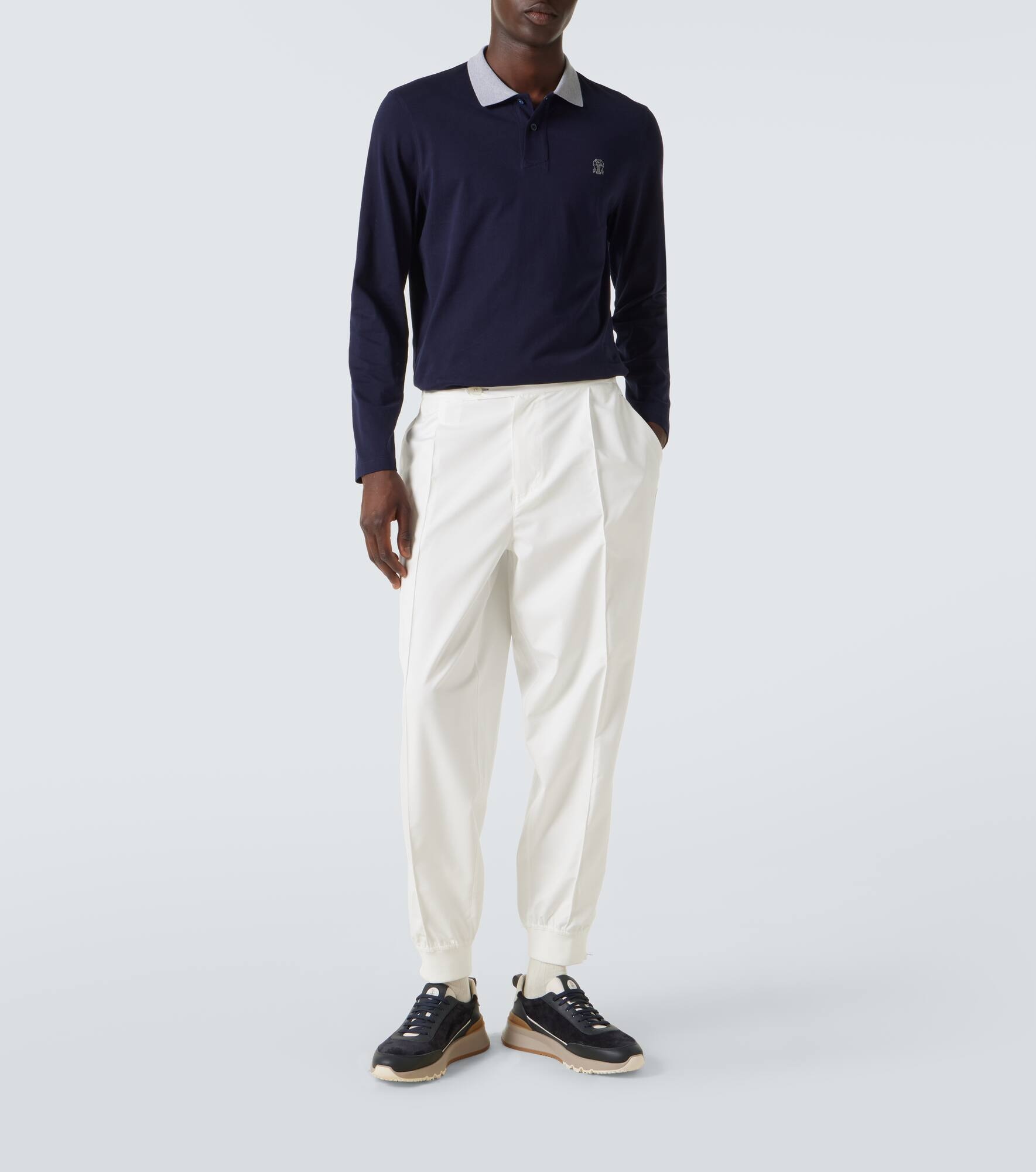 Cotton polo sweater - 2
