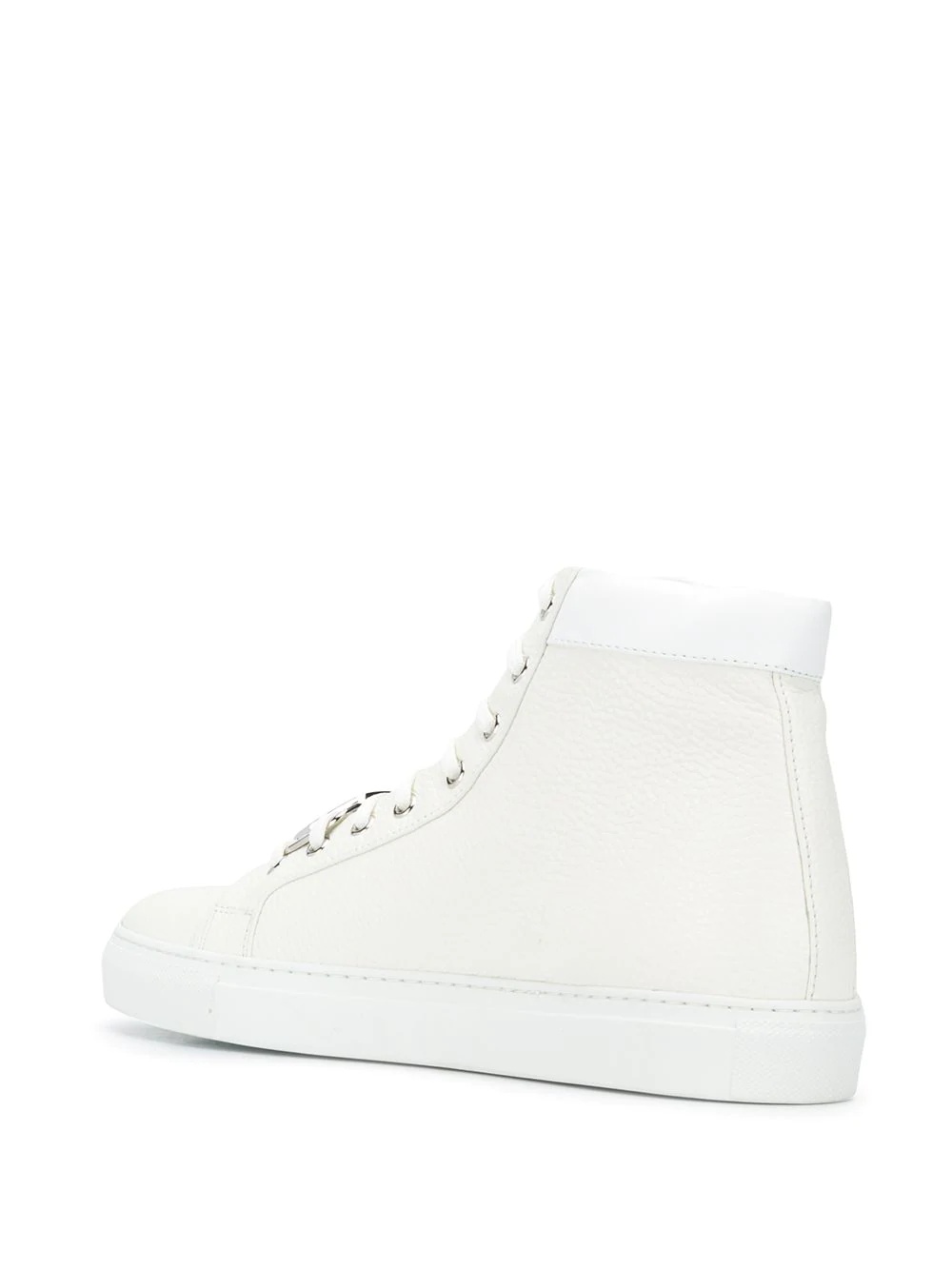 Hexagon leather high-top trainers - 3