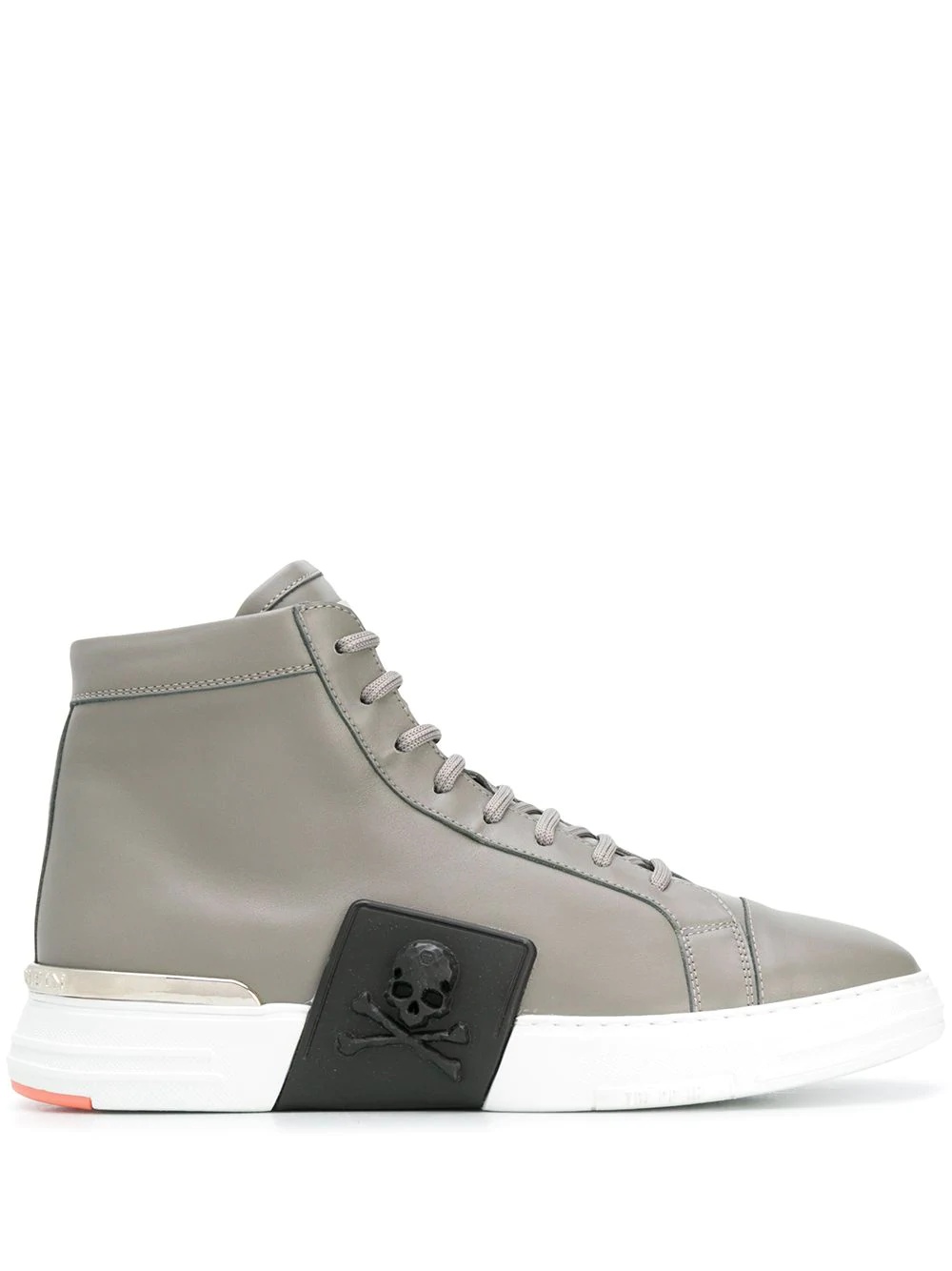 skull detail high-top sneakers - 1