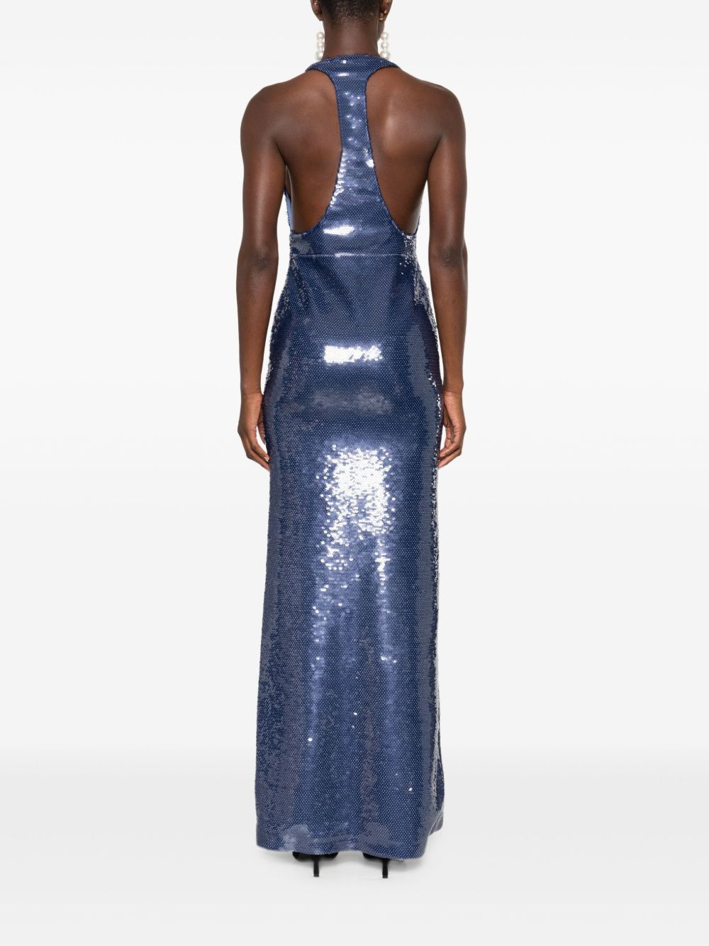 Olympia sequin-embellished maxi dress - 4