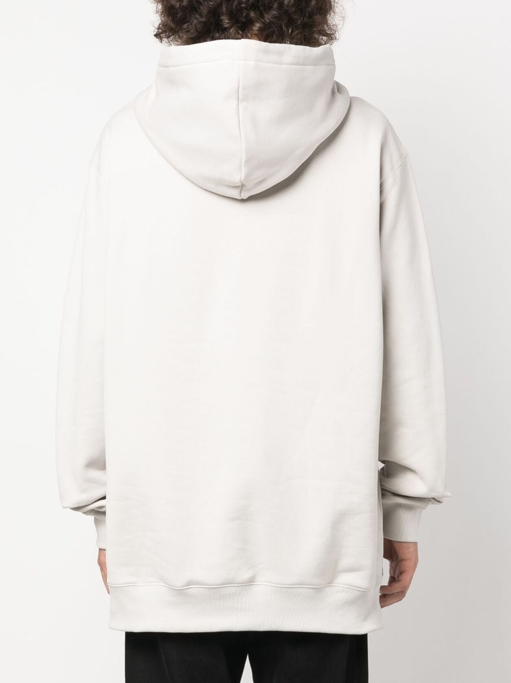oversized logo-appliqué hoodie - 4