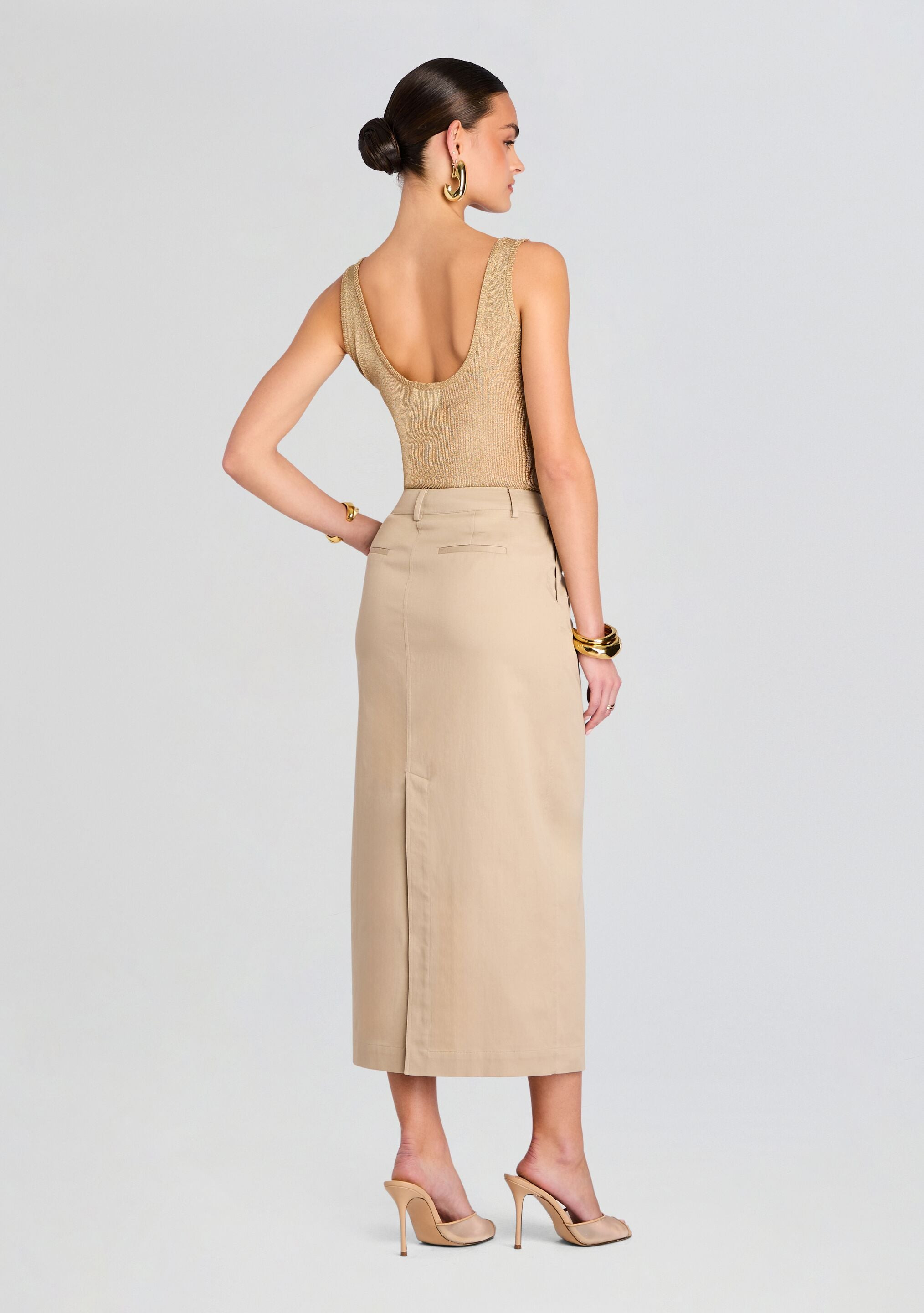 MAJED MIDI SKIRT - 4