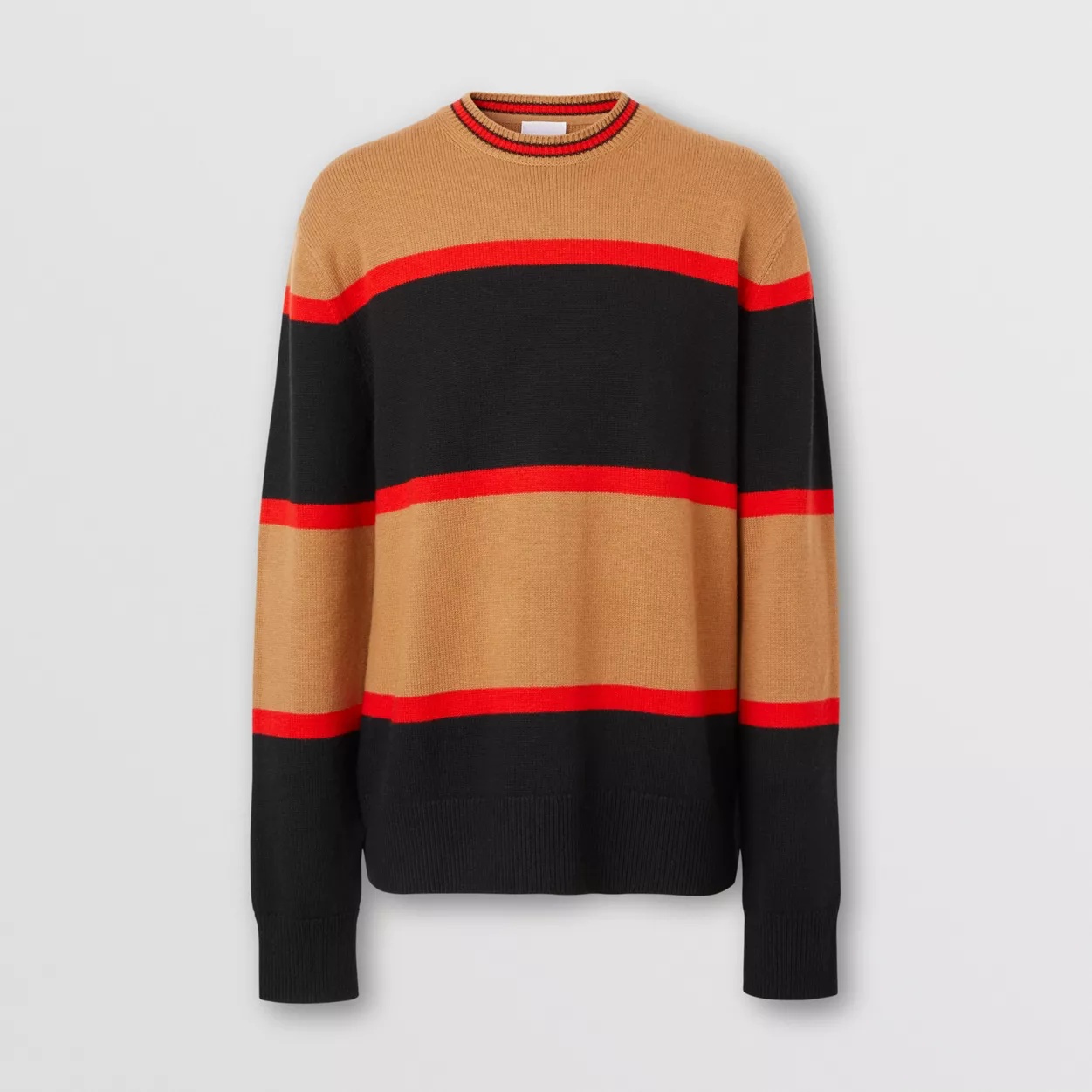 Striped Wool Cashmere Sweater - 1