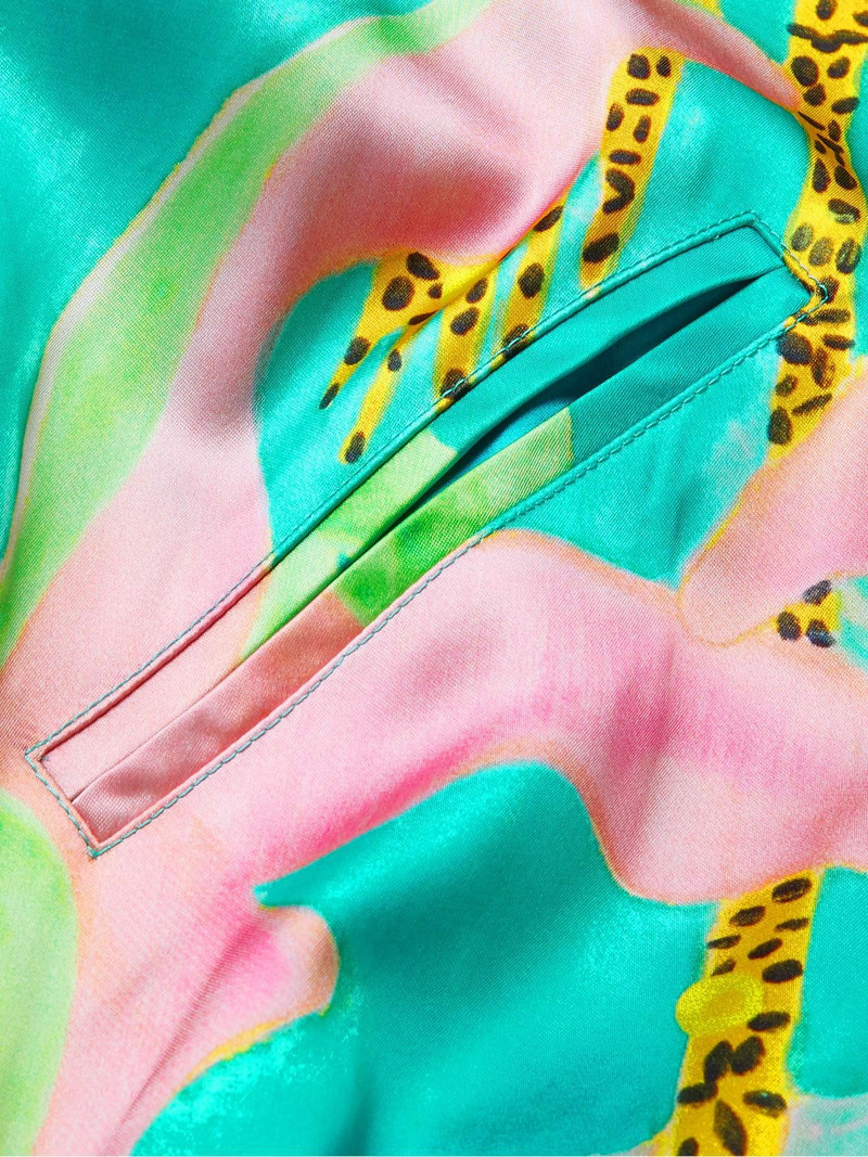 Teddy Logo-Print Satin Bomber Jacket 3