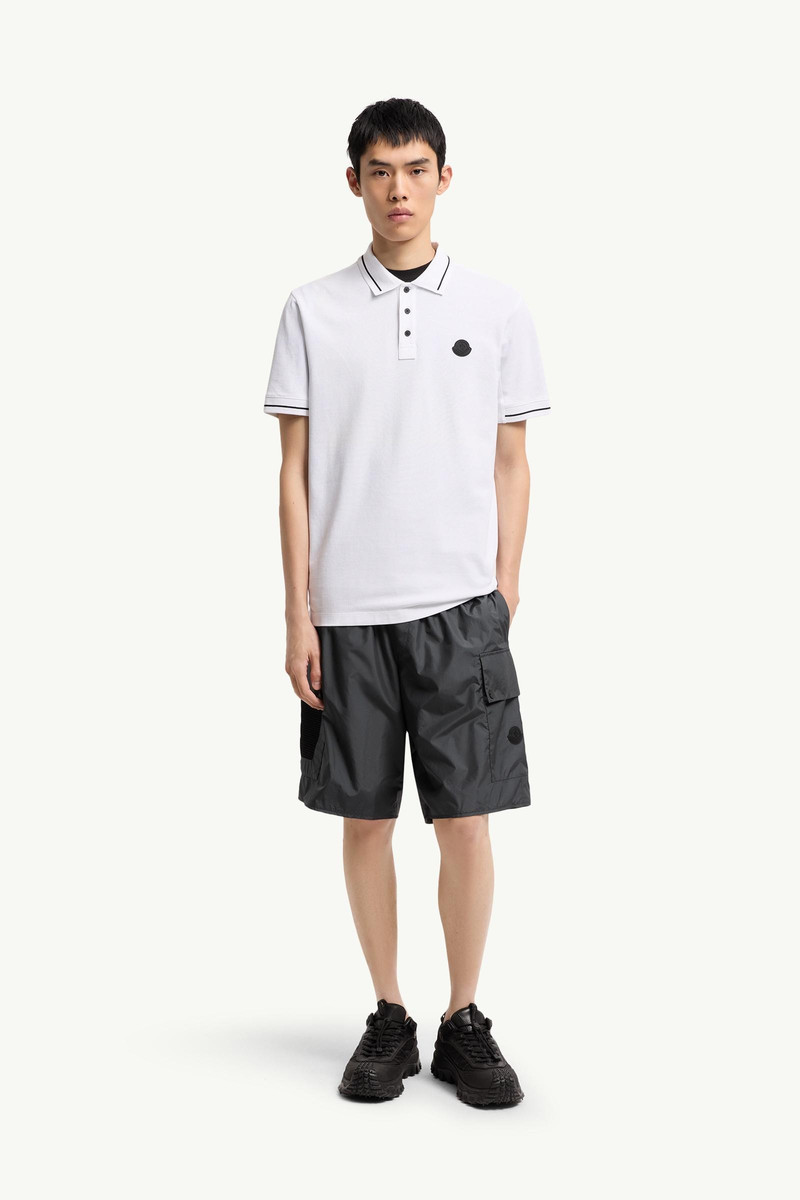 Moncler Logo Patch Cotton Polo Shirt outlook