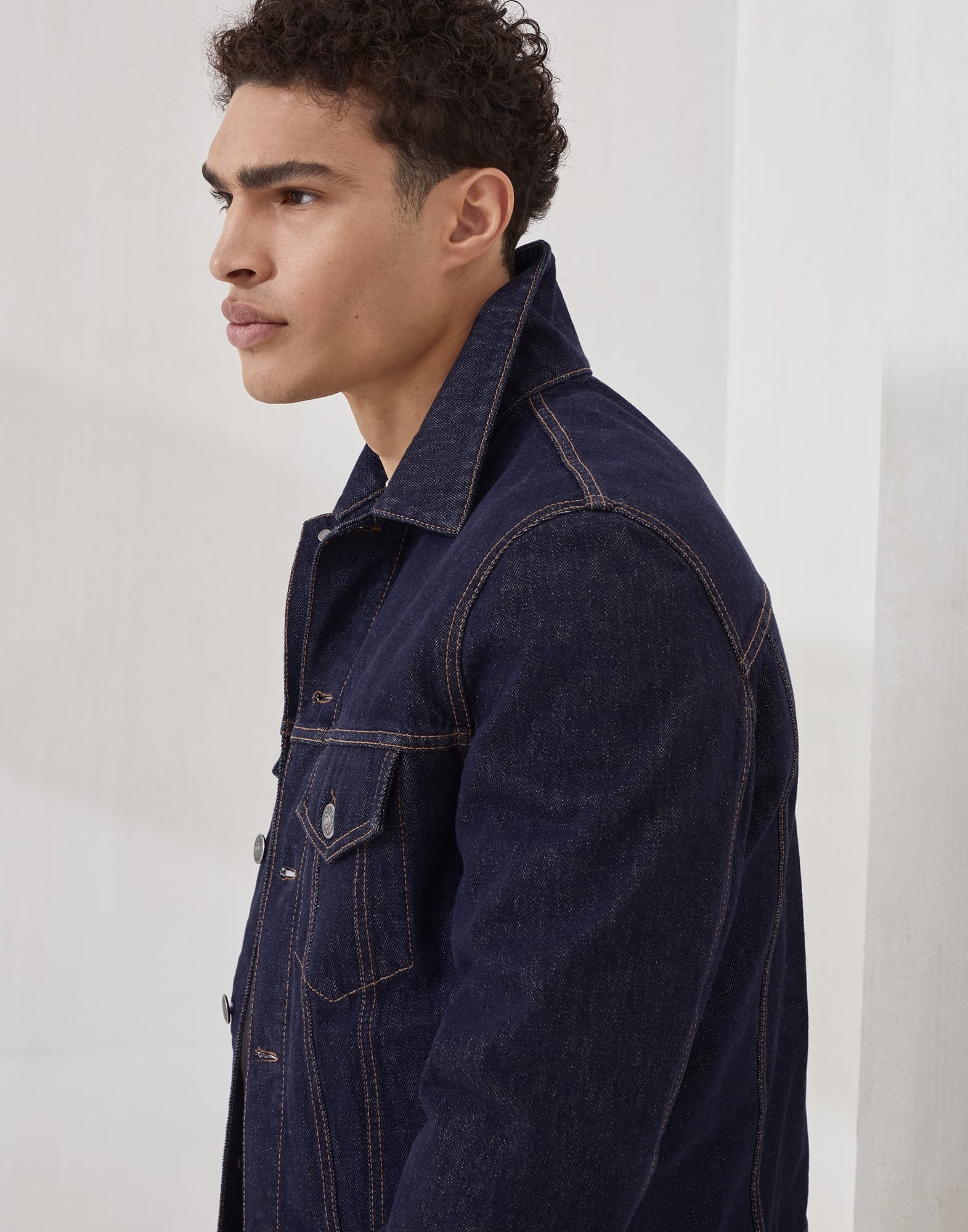 No-fade denim four-pocket jacket - 3