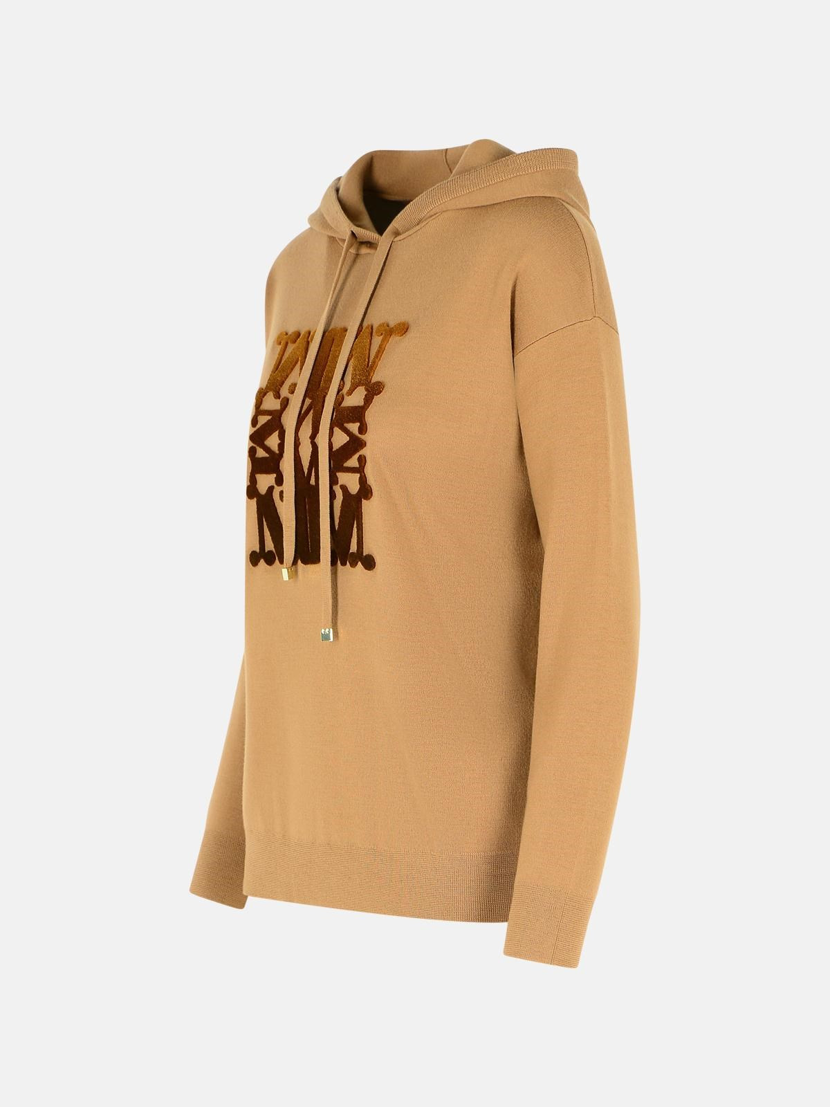 CAMEL VIRGIN WOOL SWEATSHIRT - 2