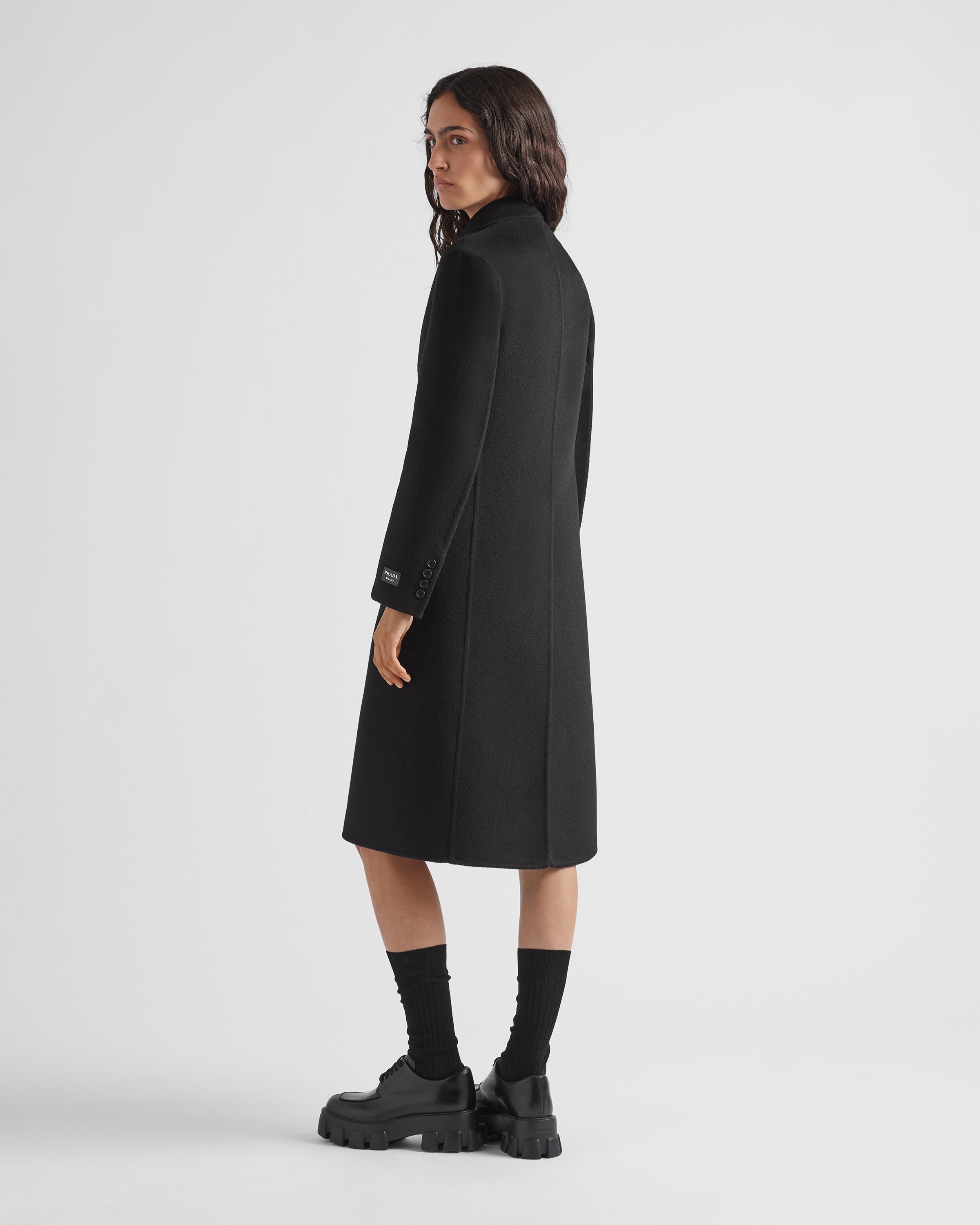 Single-breasted cashgora coat - 5