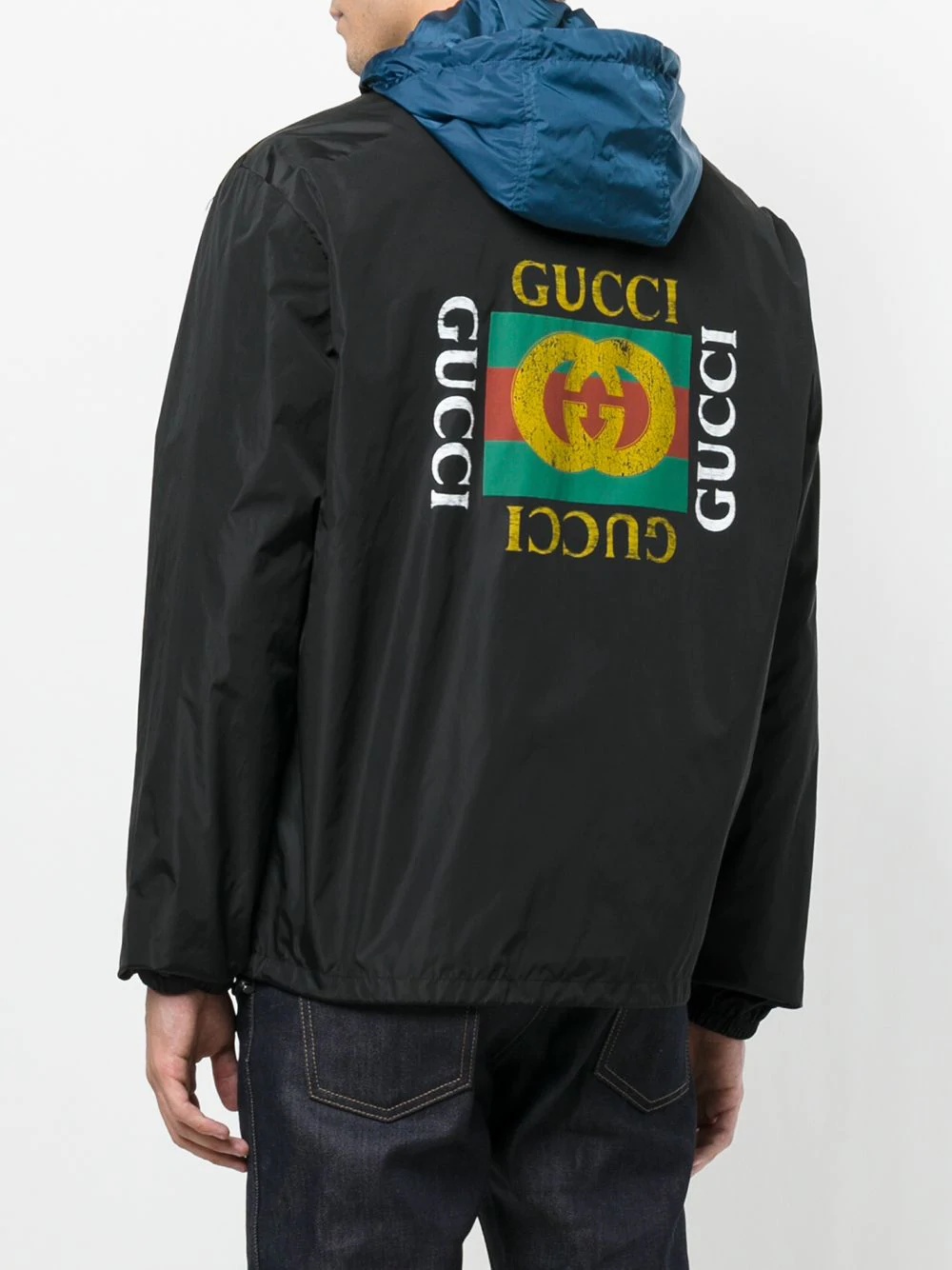 hooded drawstring jacket - 4