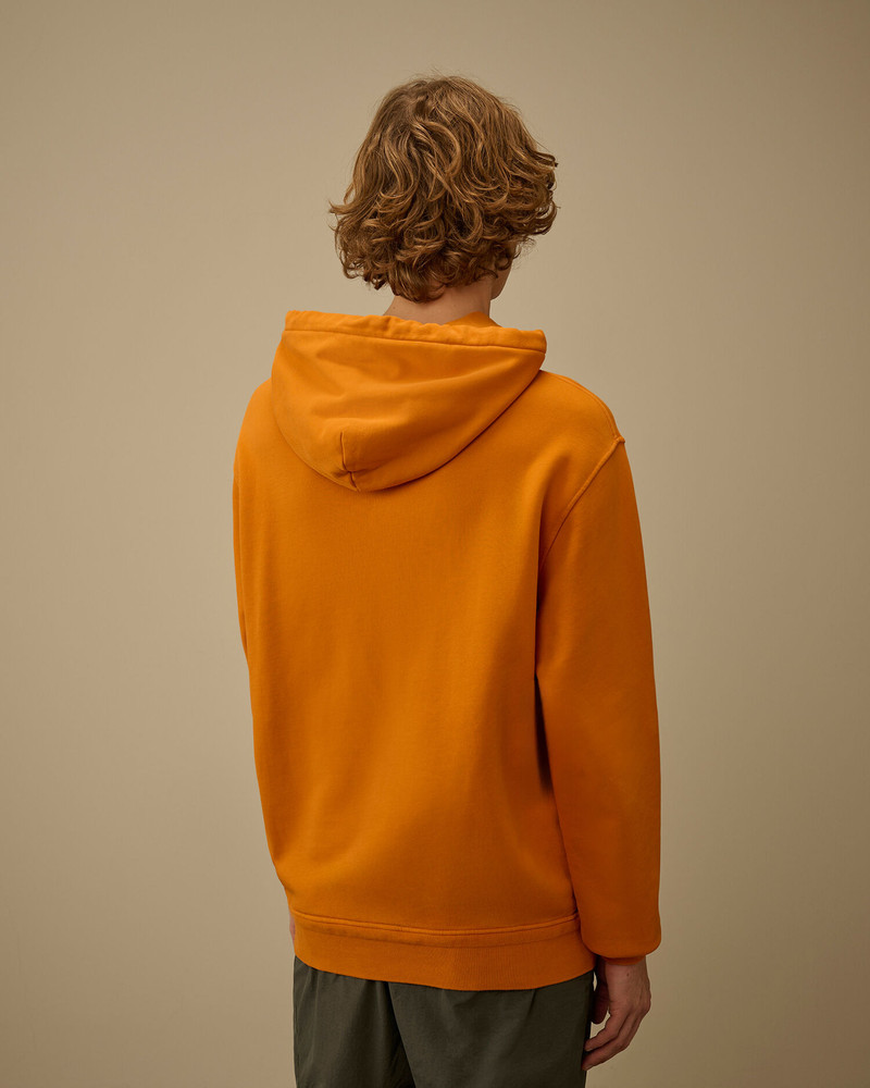 Cotton Diagonal Fleece Hooded Sweatshirt 4