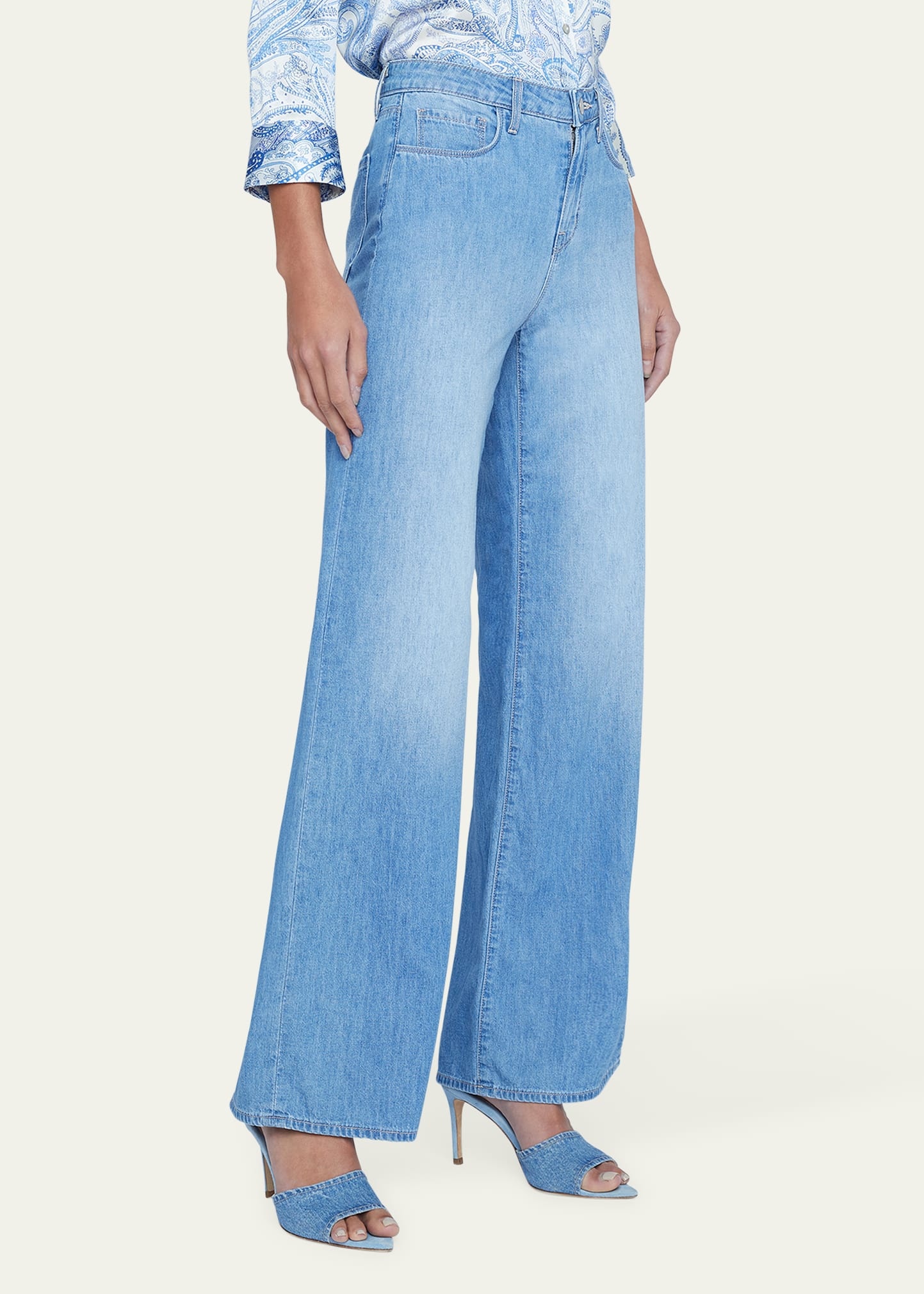 Alicent High-Rise Sneaker Wide-Leg Jeans - 4