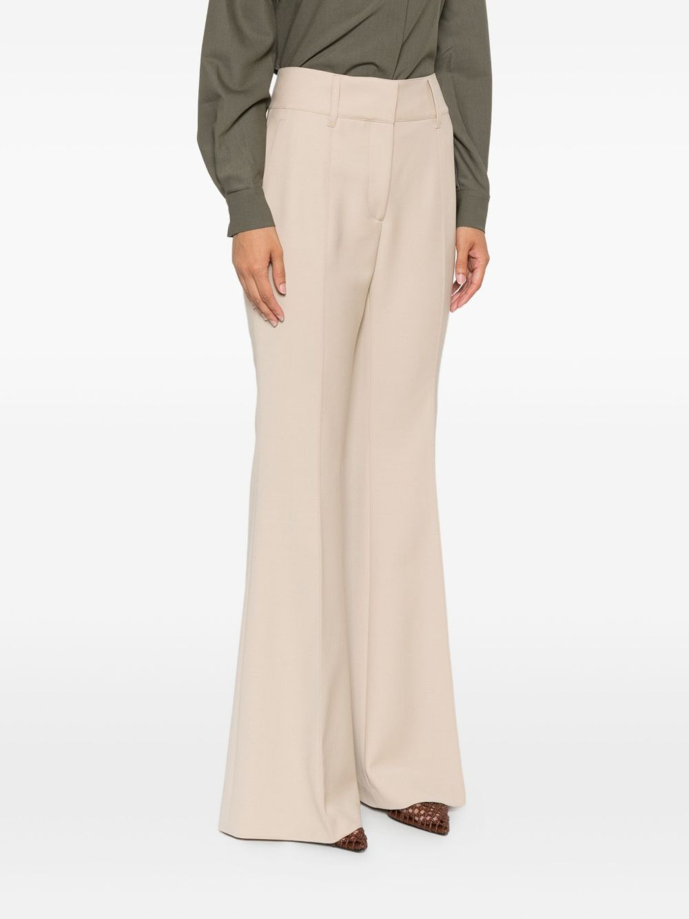 pleated flared trousers - 3