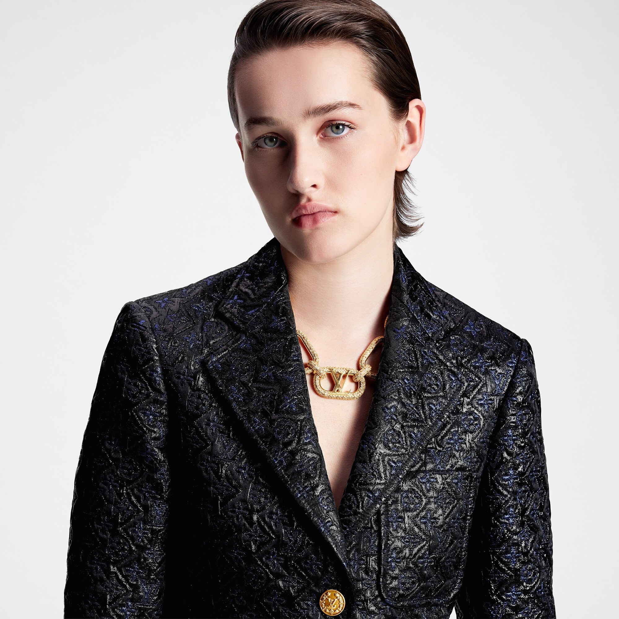 Lurex Monogram Preppy Blazer - 2
