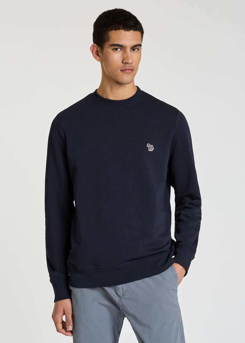 Regular-Fit Navy Zebra Sweatshirt 6