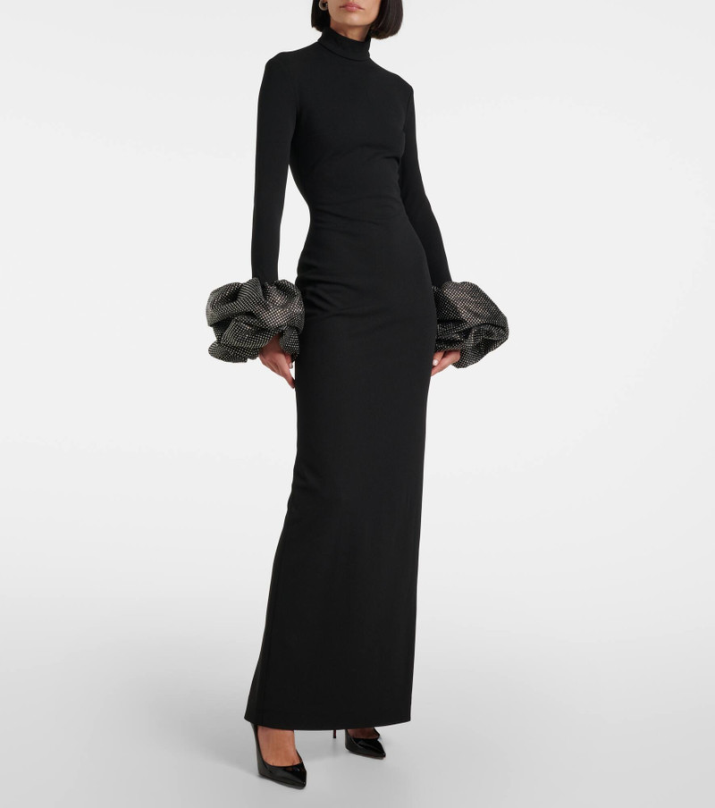 SOLACE LONDON Viviana embellished gown outlook