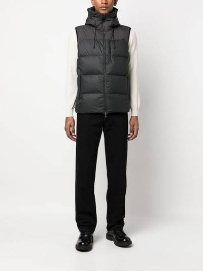 Herno two-tone padded gilet outlook
