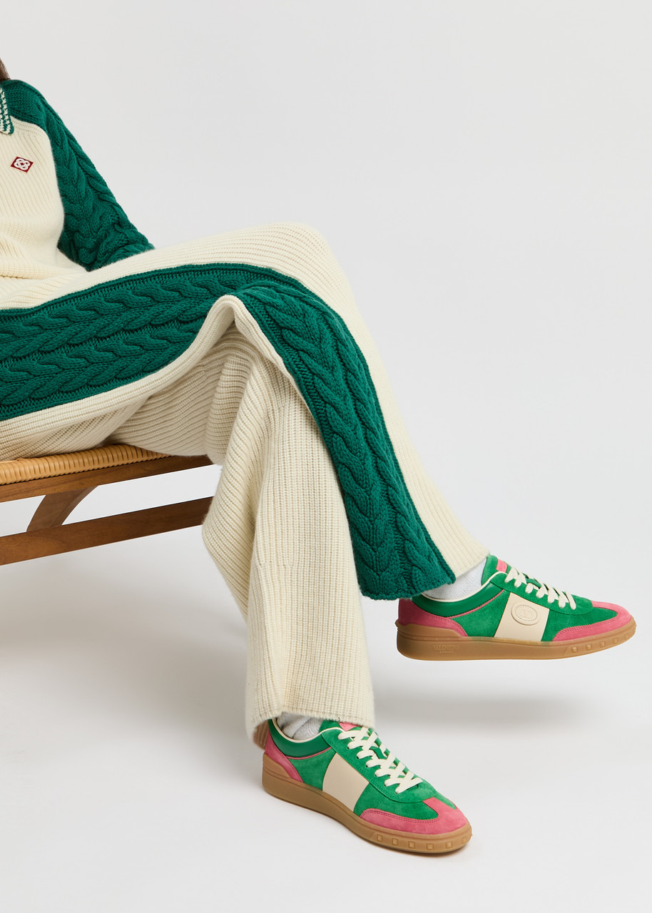 Valentino Upvillage Crosta Panelled Suede Sneakers - 5