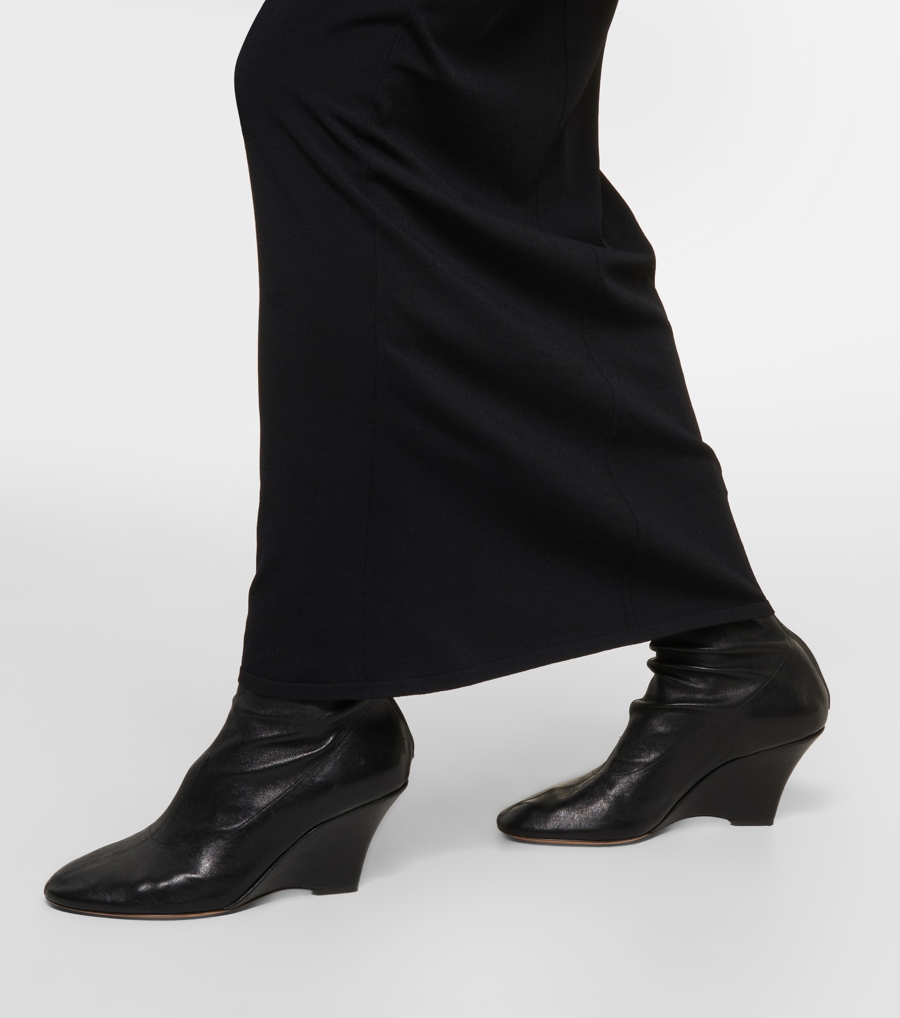 Apollo wedge leather ankle boots - 4