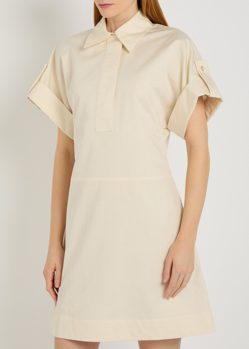 JOSEPH Joseph Ali Cotton and Linen-blend Mini Shirt Dress outlook