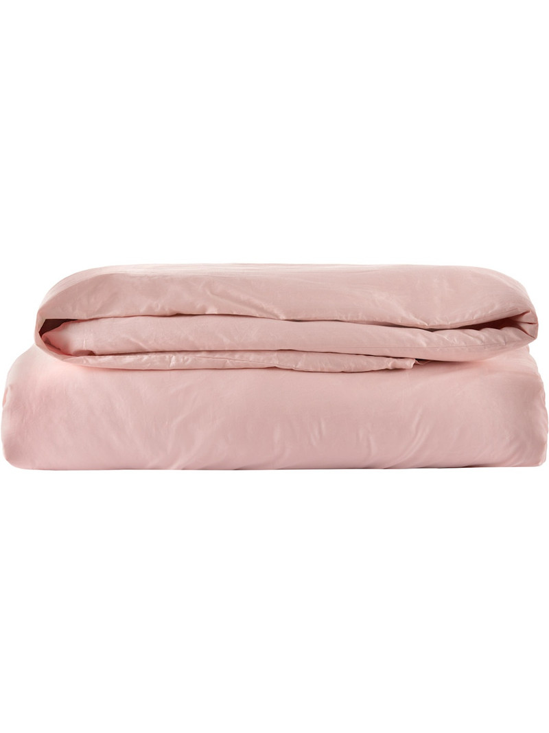 TEKLA Pink Sateen Duvet Cover, Queen outlook