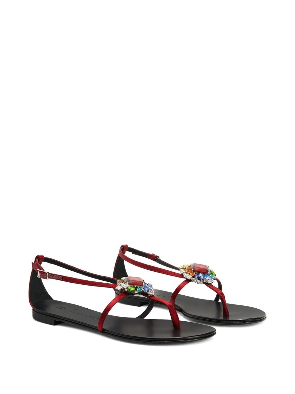 Tarassacum crystal-embellished flat sandals - 2