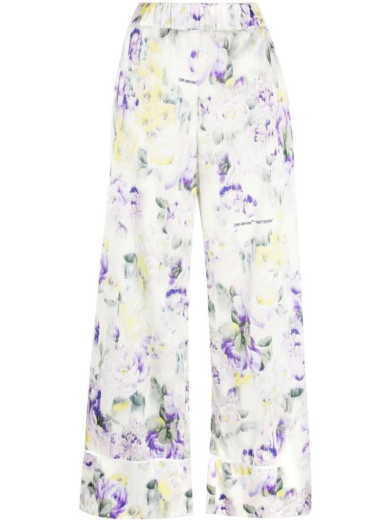 floral print palazzo trousers 1