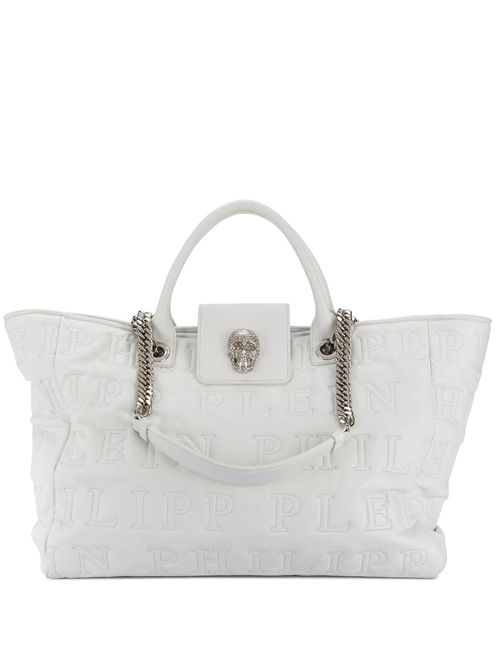 stitch-embellished tote - 1