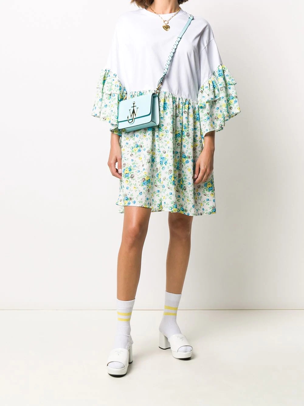 floral print T-shirt dress - 2