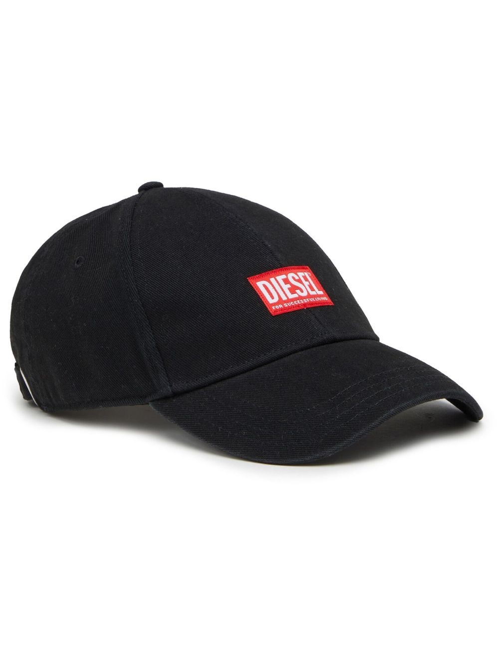 logo-patch cotton baseball cap - 1
