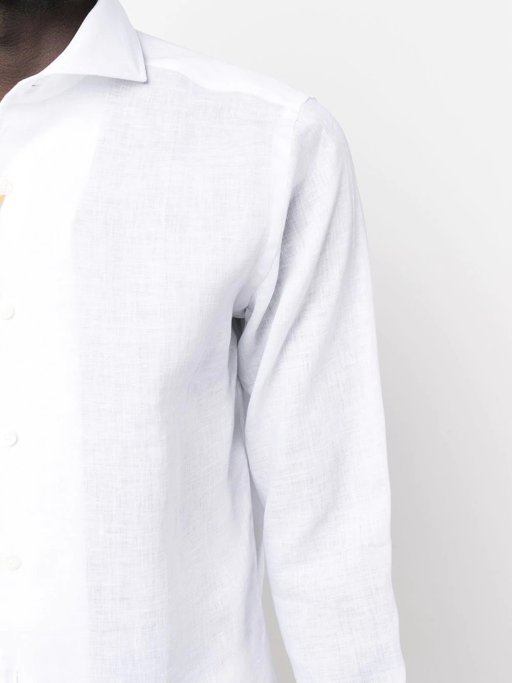 long-sleeve linen shirt - 5