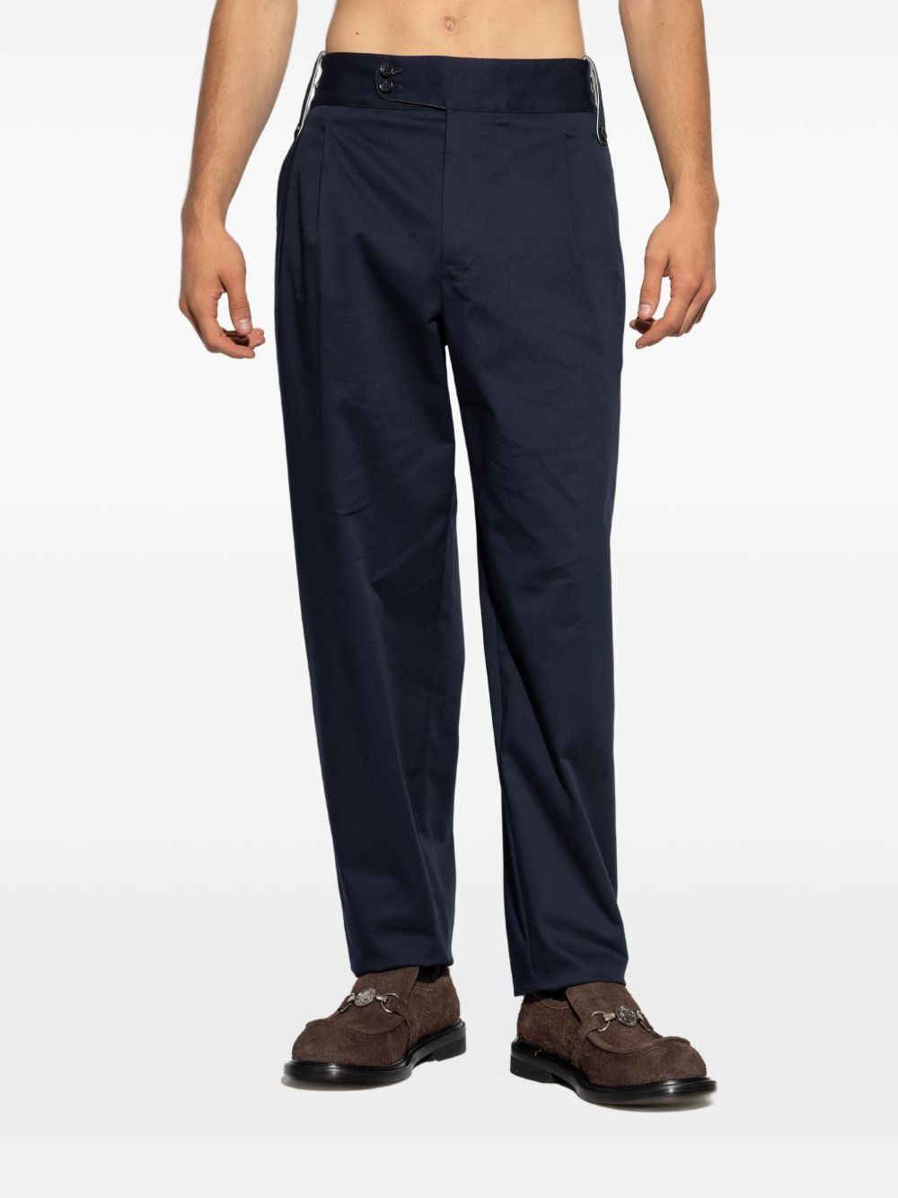 pleated belted trousers - 3