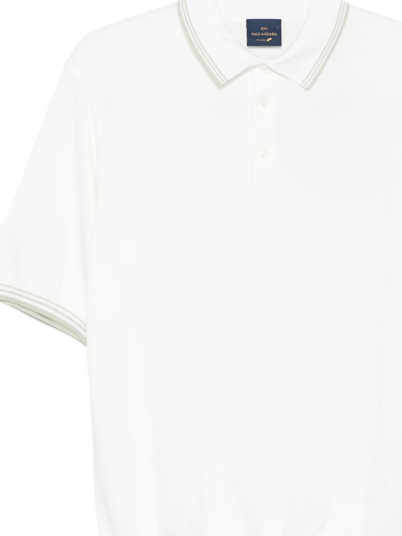 striped-collar polo shirt 3
