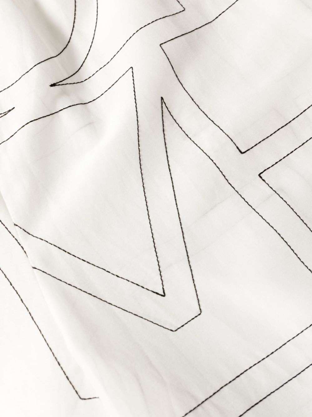 embroidered-monogram trousers - 3