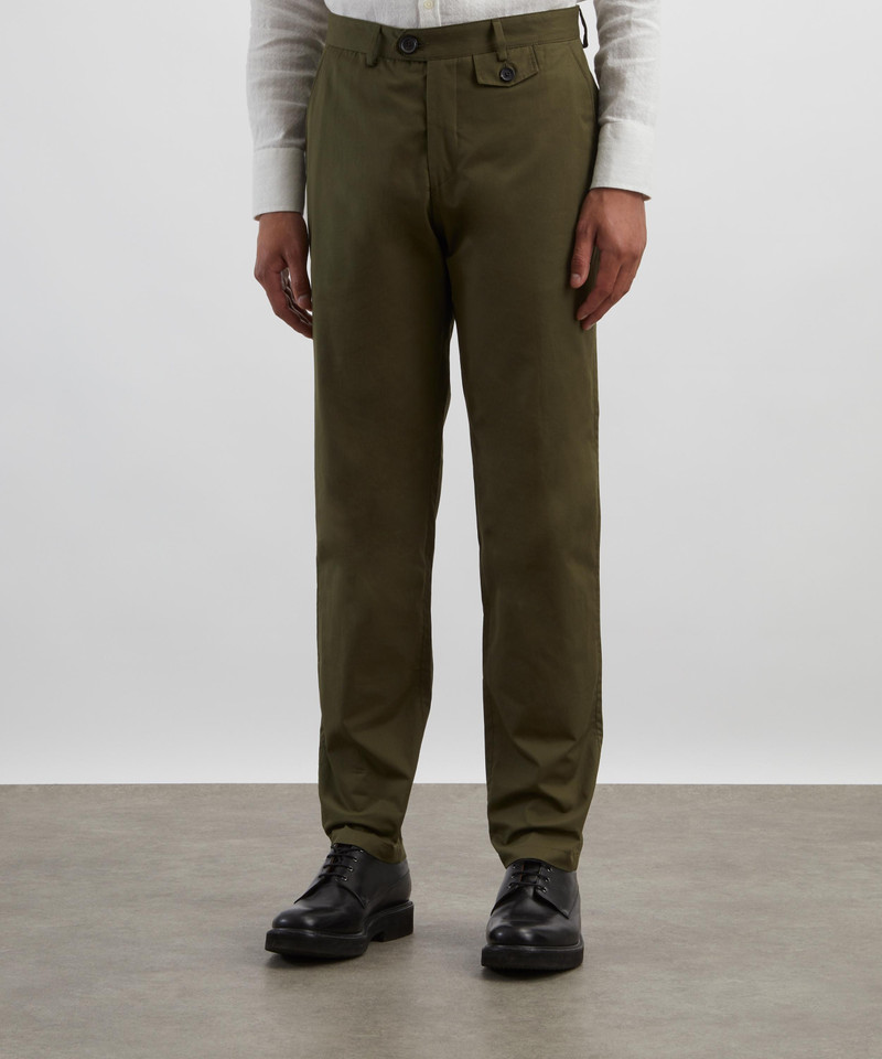 Oliver Spencer Ashdown Green Fishtail Trousers outlook