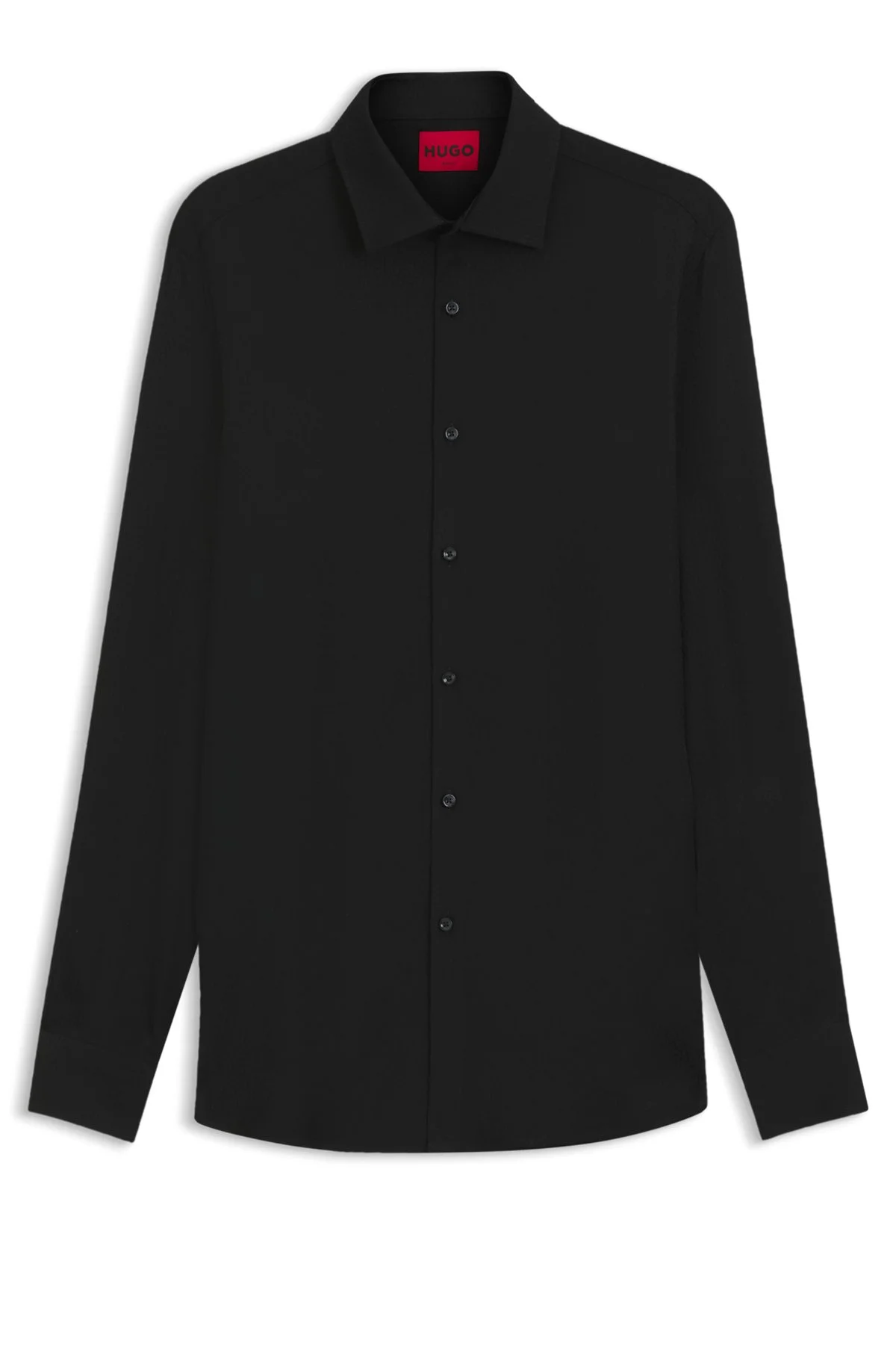 SLIM-FIT BUSINESS SHIRT IN SOFT GARMENT-WASHED FABRIC - 1