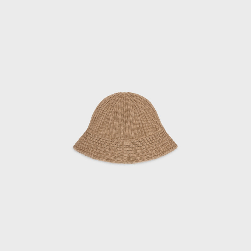 CELINE triomphe cloche beanie in cashmere outlook