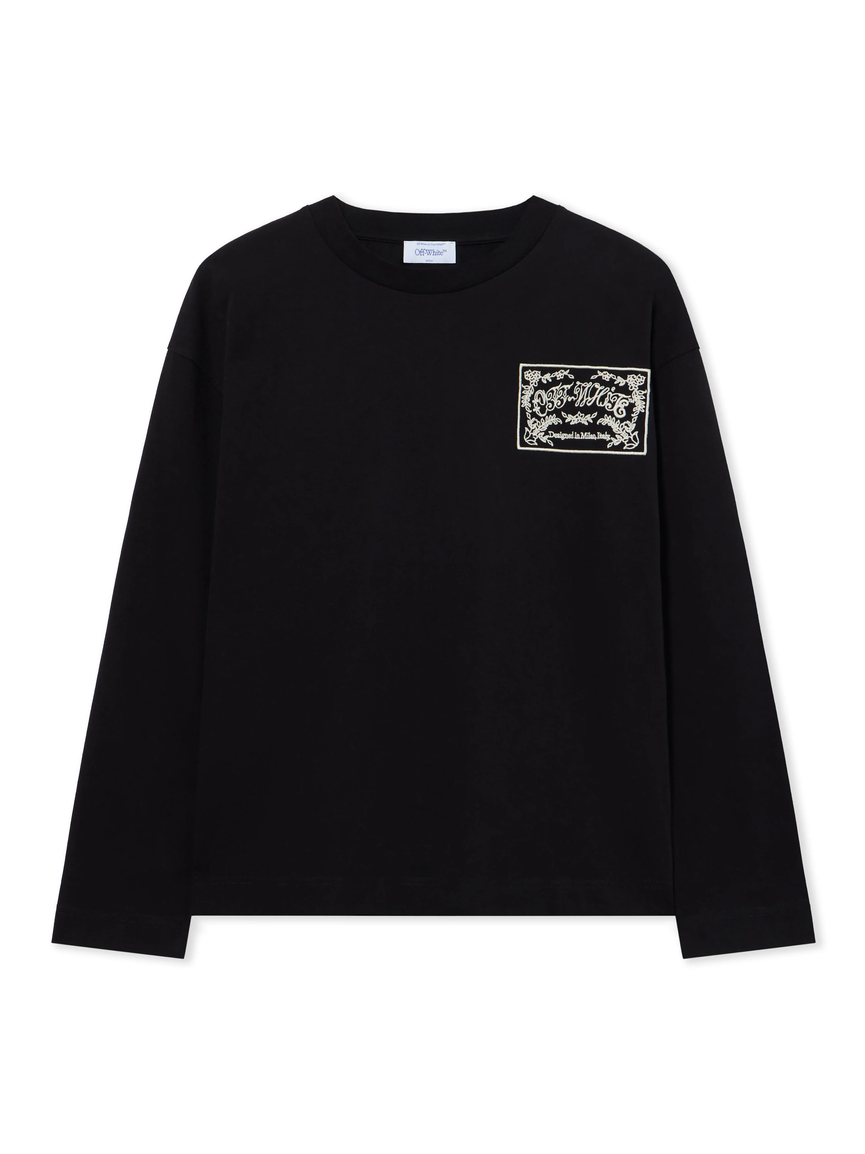 Embroidered Paisley Logo Long Sleeve T-Shirt - 1