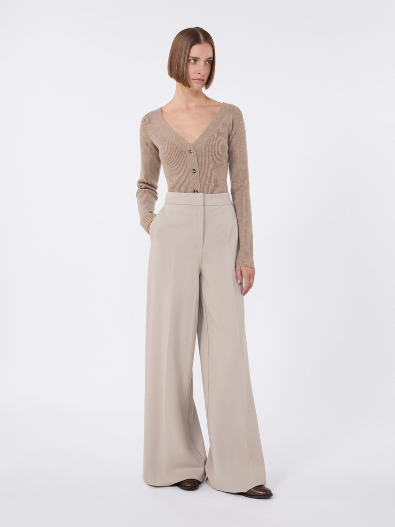 Max Mara Wool and cashmere jumper - SAND outlook
