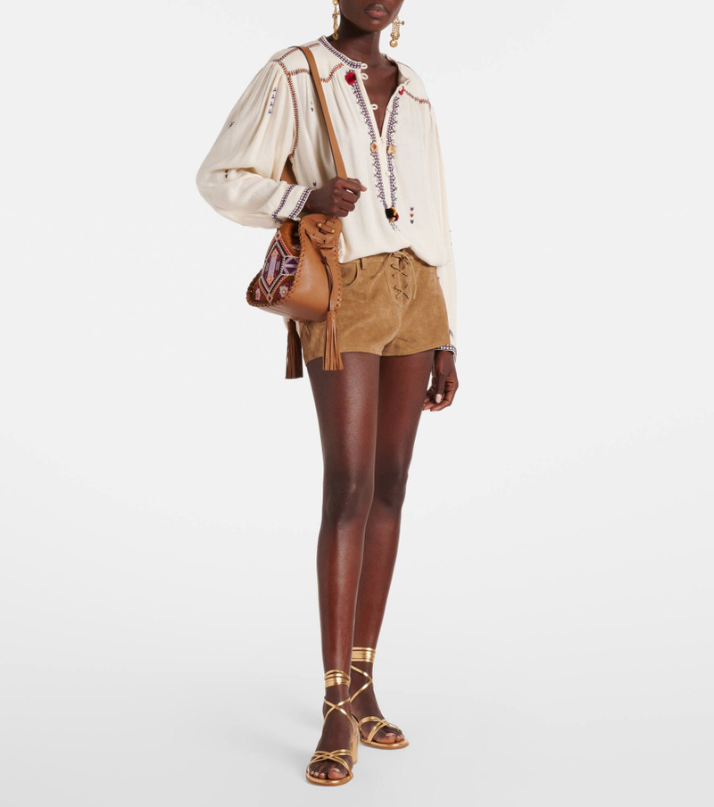 Gianvito Rossi Metallic leather sandals outlook