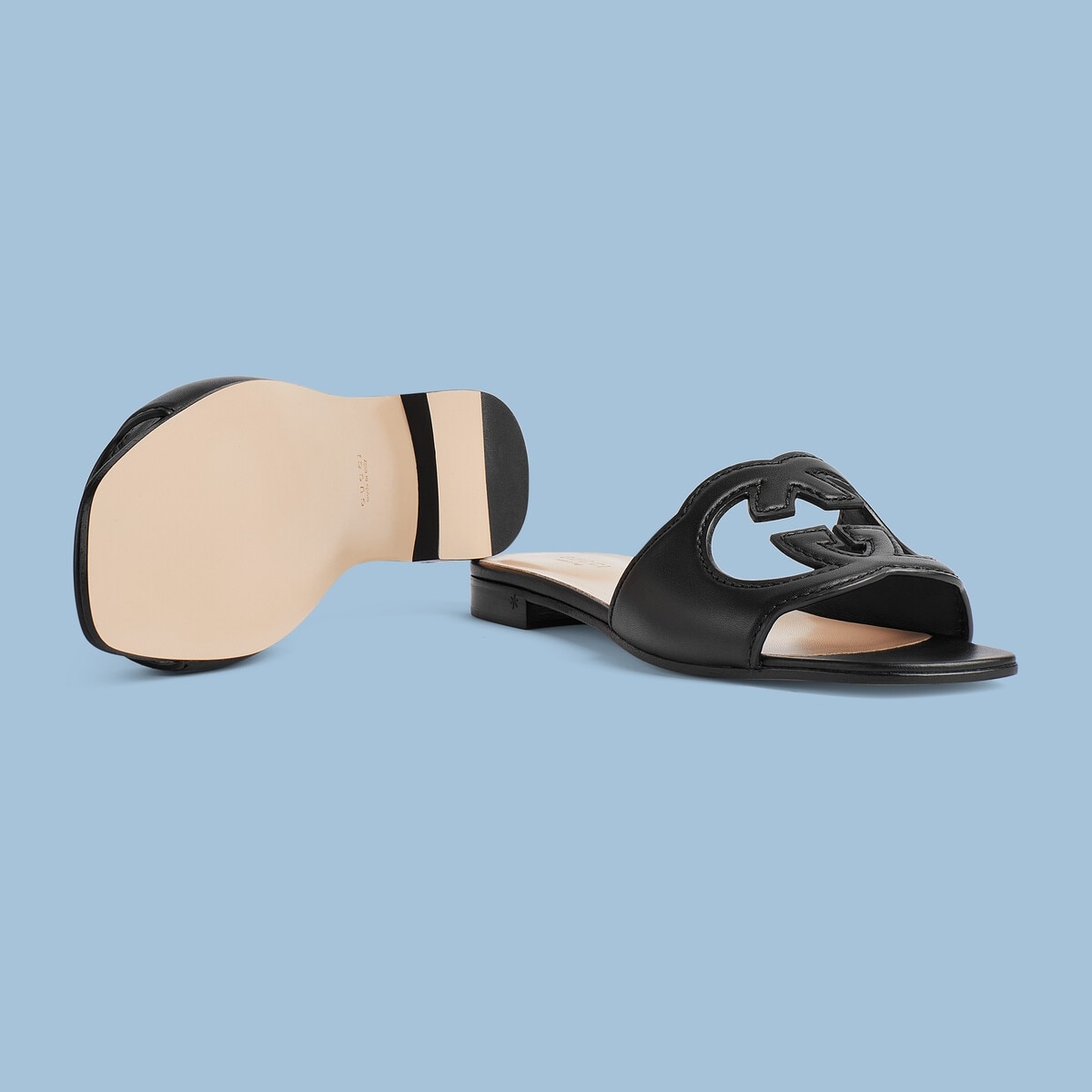 Women's Interlocking G cut-out slide sandal - 6