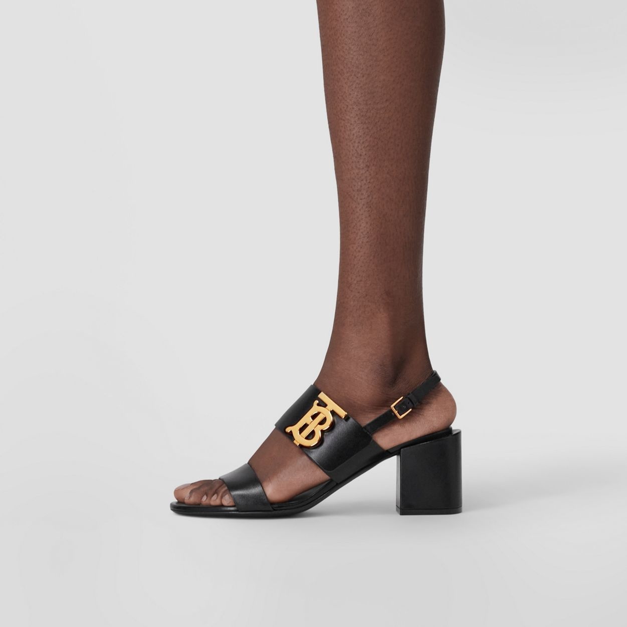Monogram Motif Leather Block-heel Sandals - 4