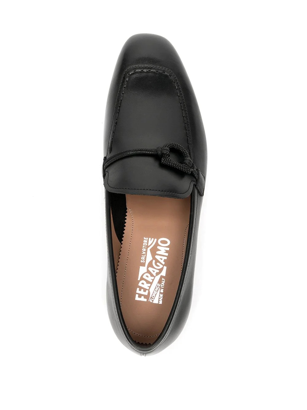 slip-on leather loafers - 4