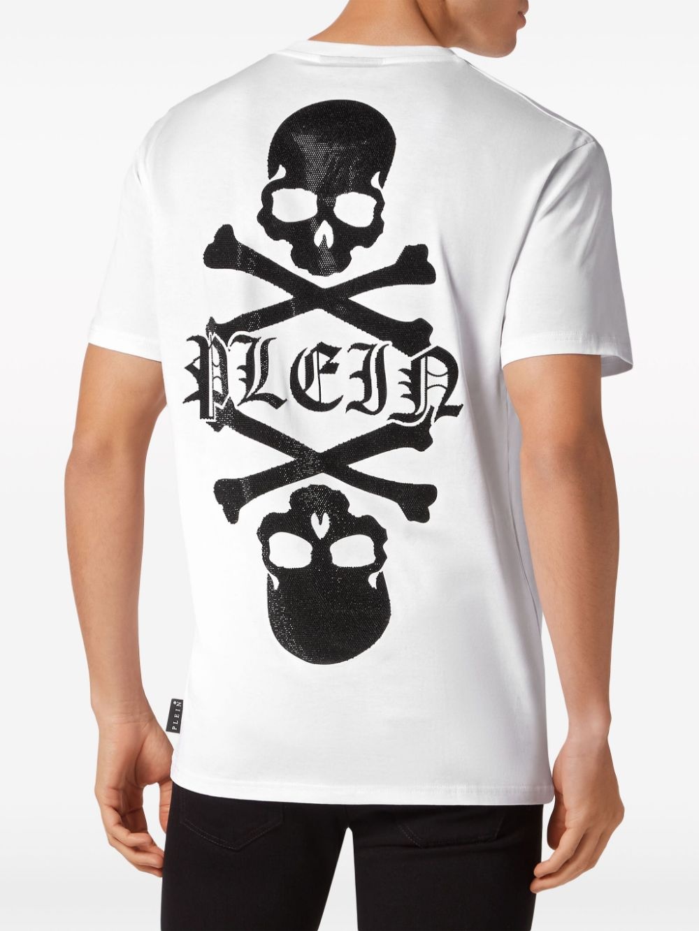 skull crystal-embellished T-shirt - 3