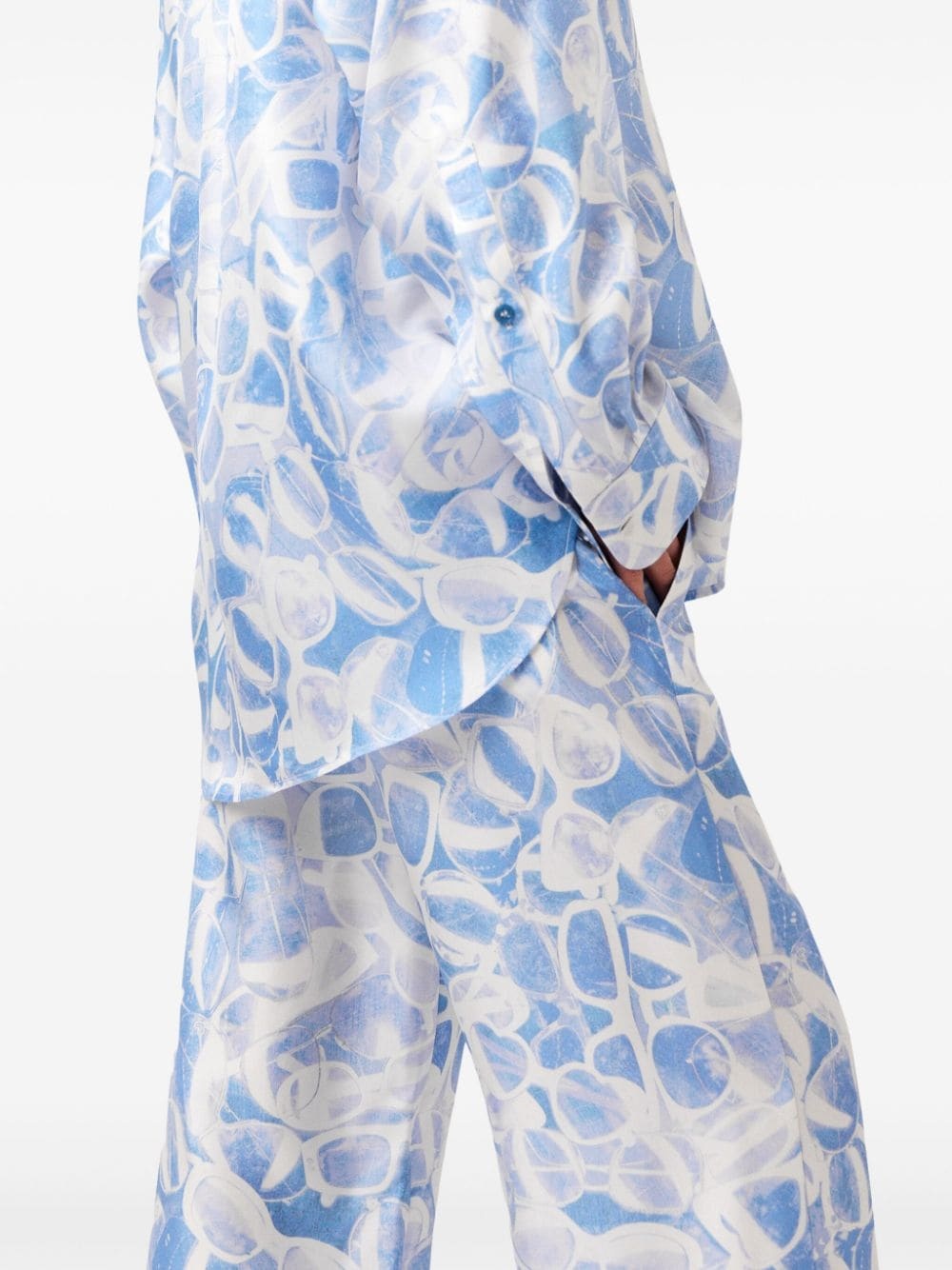 sunglasses print pajama trousers - 5