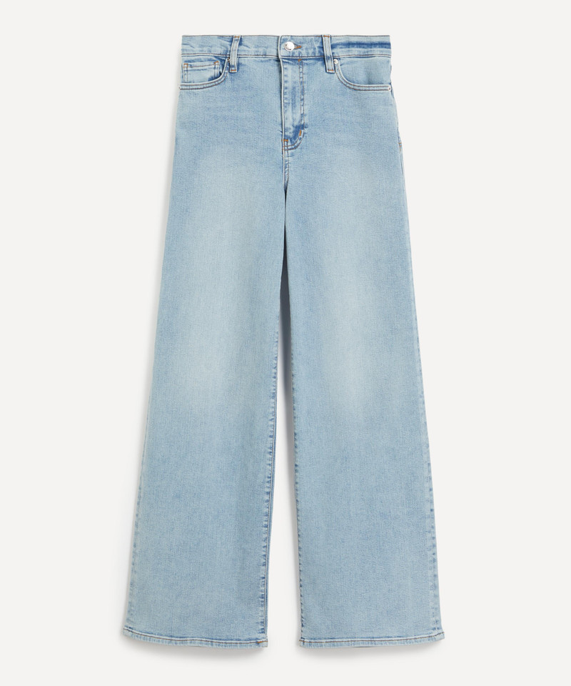 Le Slim Palazzo High-Rise Wide-Leg Jeans in Tribute 1